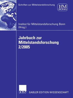 cover image of Jahrbuch zur Mittelstandsforschung 2/2005